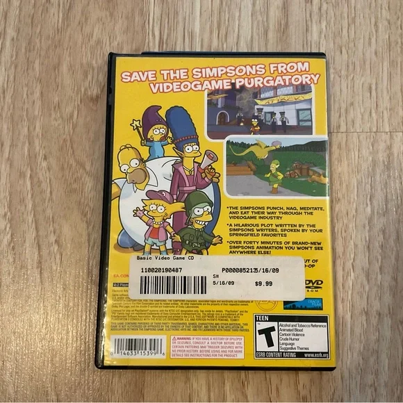 The Simpsons Game PS2 PlayStation 2 EA Teen